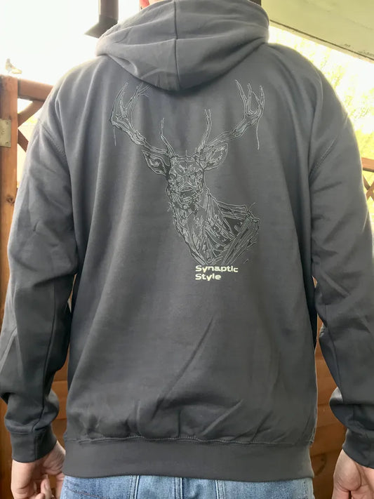 Premium Herren-Hoodie "Untoter Hirsch"