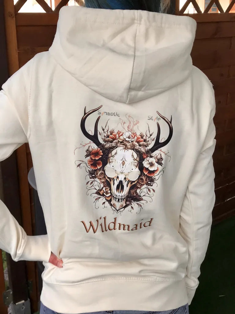 Premium Damen-Hoodie "Wildmaid Skull"